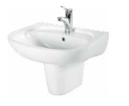 5100-5211 LAPINO Opal Wash Basin Half Pedestal