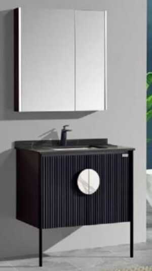 BC8061-80 D&N Bathroom Cabinet in elegant black